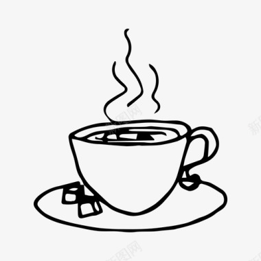 咖啡热饮早茶图标图标