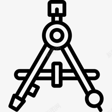 罗盘39号工具线性图标图标