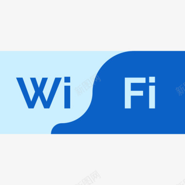 Wifi通信和媒体9扁平图标图标