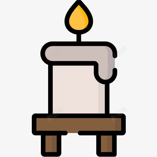 蜡烛精神11线颜色图标svg_新图网 https://ixintu.com 精神11 线颜色 蜡烛
