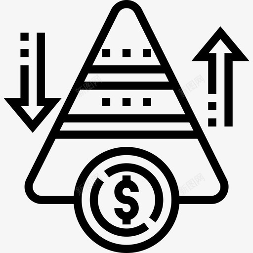 金字塔储蓄和投资9线性图标svg_新图网 https://ixintu.com 储蓄和投资9 线性 金字塔