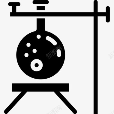 烧瓶科学63装满图标图标