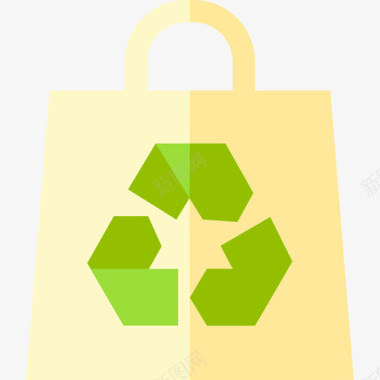 购物袋回收17扁平图标图标