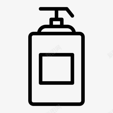 液体肥皂浴缸瓶子图标图标