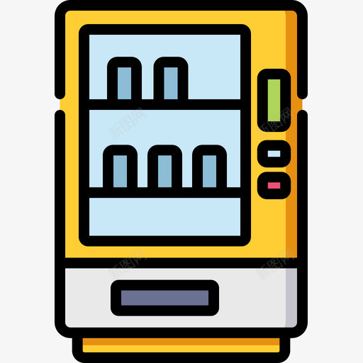 自动售货机零售8线性颜色图标svg_新图网 https://ixintu.com 线性颜色 自动售货机 零售8