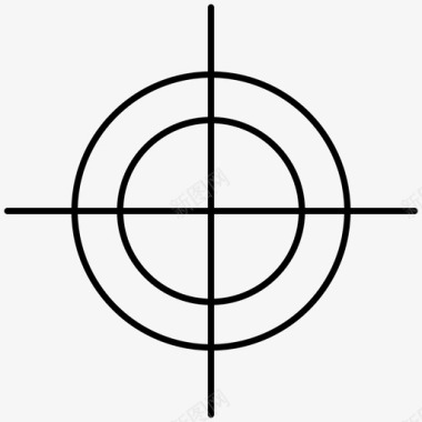 目标狩猎狙击手图标图标