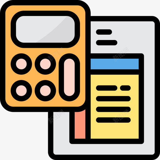 计算器计算4线颜色图标svg_新图网 https://ixintu.com 线颜色 计算4 计算器