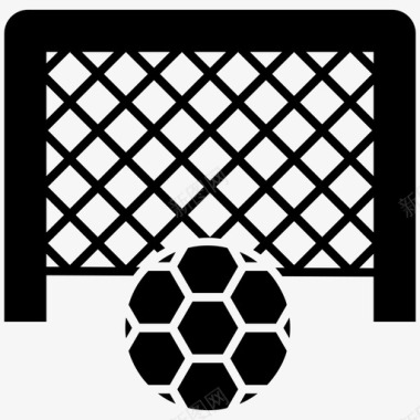 足球球门柱足球网球门框图标图标