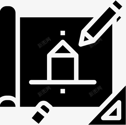 建筑大学5实心图标svg_新图网 https://ixintu.com 大学5 实心 建筑