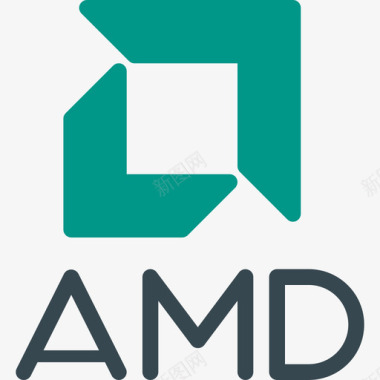 Amd徽标和品牌扁平图标图标