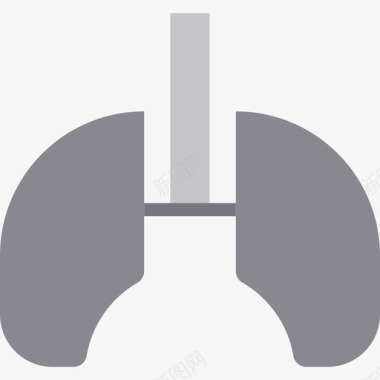 肺医用133扁平图标图标