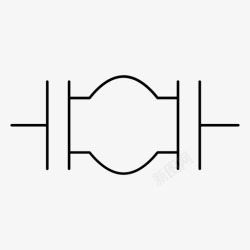 柔性伸缩节符号波纹管柔性图标高清图片