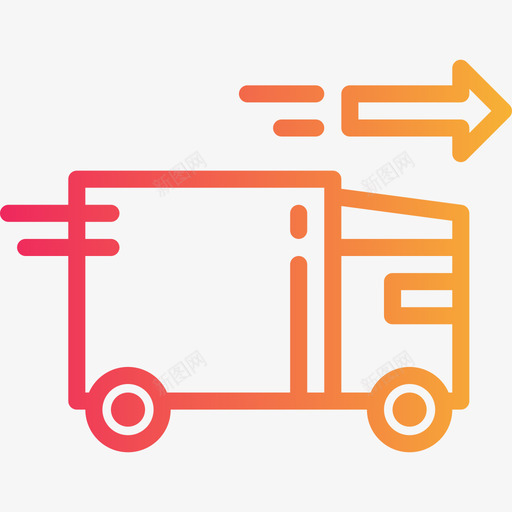 送货车物流配送7坡度图标svg_新图网 https://ixintu.com 坡度 物流配送7 送货车