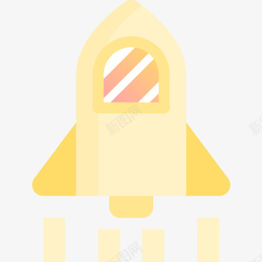 火箭天文8黄色图标图标
