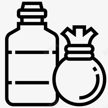 垃圾塑料化学品液体图标图标
