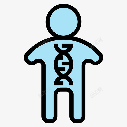 基因组遗传学2线性颜色图标svg_新图网 https://ixintu.com 基因组 线性颜色 遗传学2