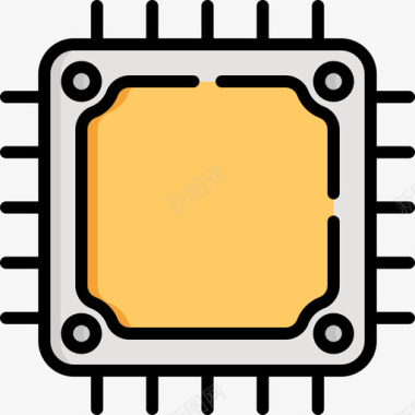 Cpu显影49线性彩色图标图标