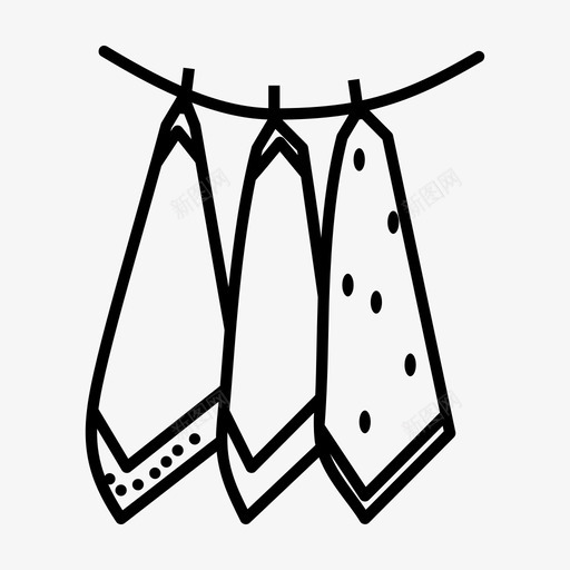 晾衣绳婴儿清洁图标svg_新图网 https://ixintu.com 婴儿 手帕 晾干 晾衣绳 洗衣房 清洁