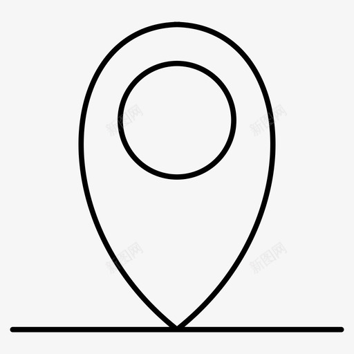 地理位置位置标记地图针图标svg_新图网 https://ixintu.com 位置标记 地图针 地理位置 基本的用户界面轮廓图标