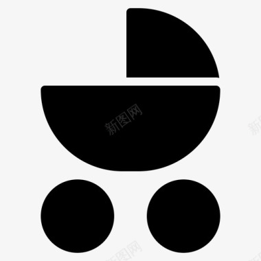 婴儿车婴儿汽车图标图标