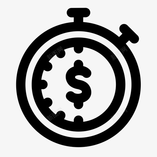时间就是金钱美元符号时间管理图标svg_新图网 https://ixintu.com 时间就是金钱 时间管理 杂项 美元符号