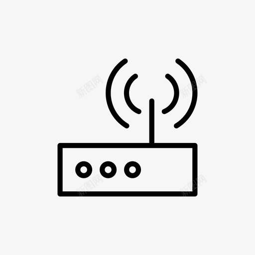 wifi数据数据信号图标svg_新图网 https://ixintu.com wifi 数据 数据信号 调制解调器
