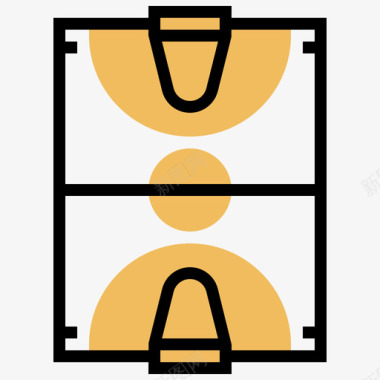 球场篮球13号黄影图标图标