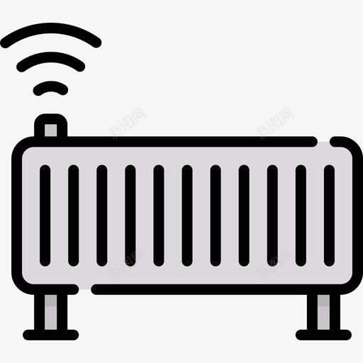 散热器物联网30线性颜色图标svg_新图网 https://ixintu.com 散热器 物联网30 线性颜色