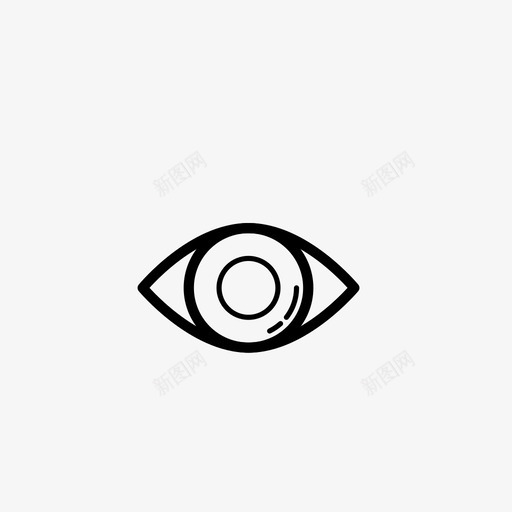 眼睛盲人视力图标svg_新图网 https://ixintu.com 医院3 盲人 眼睛 视力