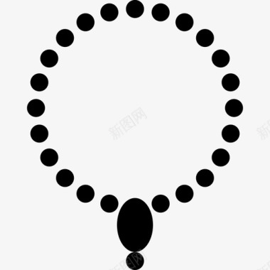 珍珠项链婚礼123铭文图标图标