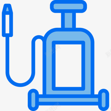 喷雾器清洁设备2蓝色图标图标