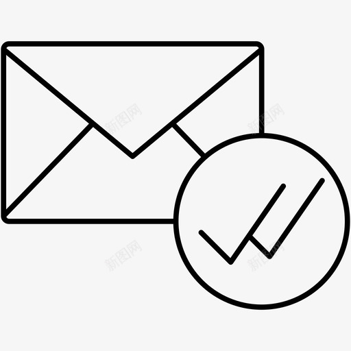 阅读邮件收件箱信件图标svg_新图网 https://ixintu.com 信件 基本ui大纲图标 收件箱 阅读电子邮件 阅读邮件