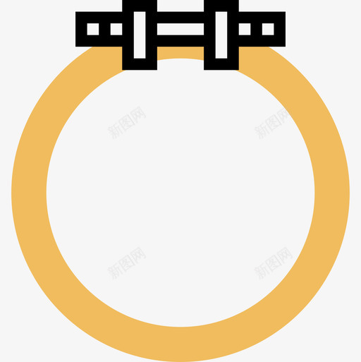 刺绣缝纫设备4黄影图标svg_新图网 https://ixintu.com 刺绣 缝纫设备4 黄影