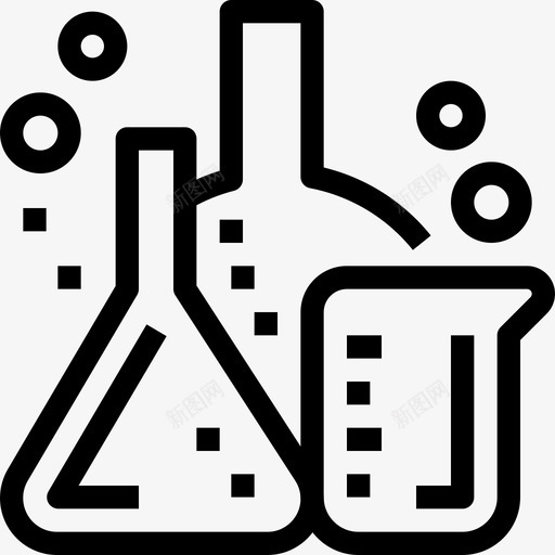 实验室教育和学习5线性图标svg_新图网 https://ixintu.com 实验室 教育和学习5 线性