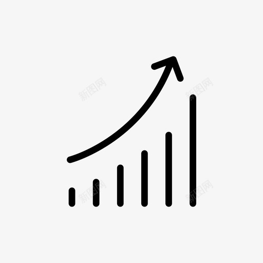 增长箭头业务增长图标svg_新图网 https://ixintu.com 业务增长 图表 增长 箭头 股票增长
