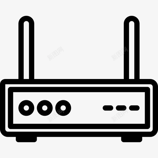 Wifi设备7线性图标svg_新图网 https://ixintu.com Wifi 线性 设备7