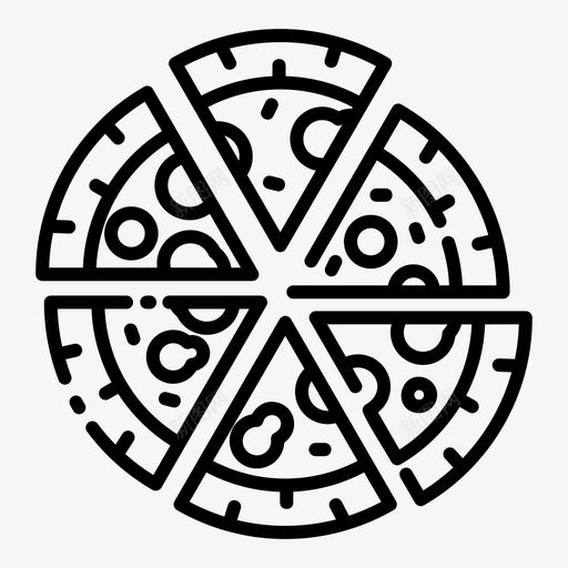 披萨快餐食品和饮料图标svg_新图网 https://ixintu.com 快餐 披萨 食品和饮料