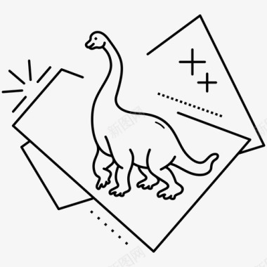 灰龙雷龙恐龙图标图标