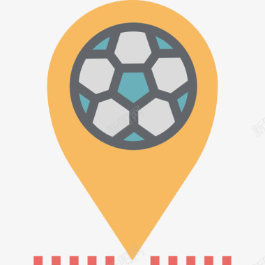 本地化足球13平坦图标图标