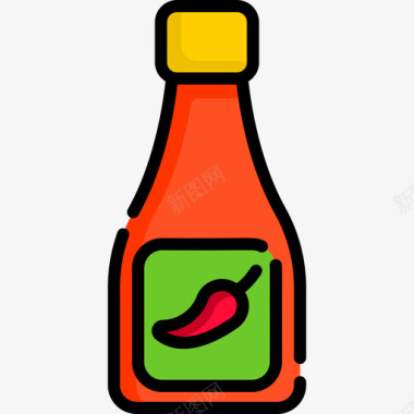 辣椒酱杂货店7原色图标图标