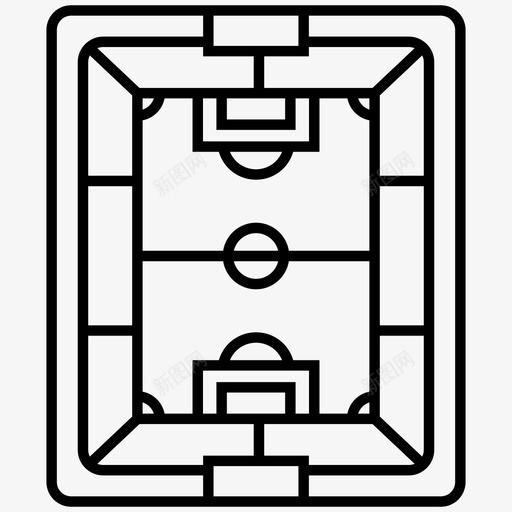 足球场足球区游戏区图标svg_新图网 https://ixintu.com 操场 游戏区 足球区 足球场 足球线图标包