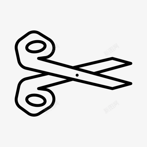 剪刀器具设备图标svg_新图网 https://ixintu.com 剪刀 器具 家用电器 工具 设备