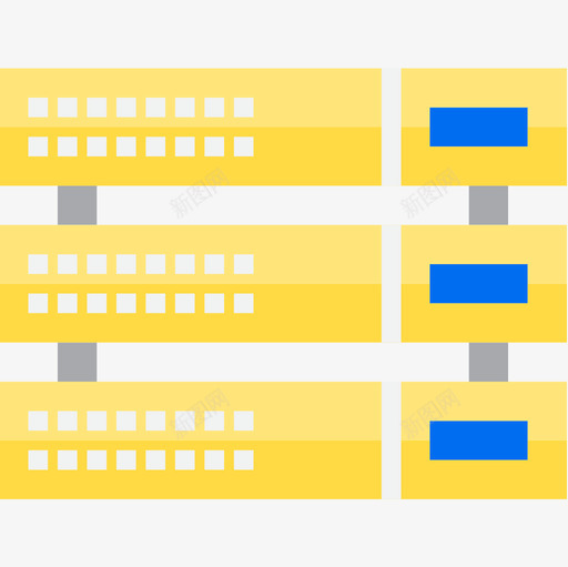 服务器通信网络3扁平图标svg_新图网 https://ixintu.com 扁平 服务器 通信网络3