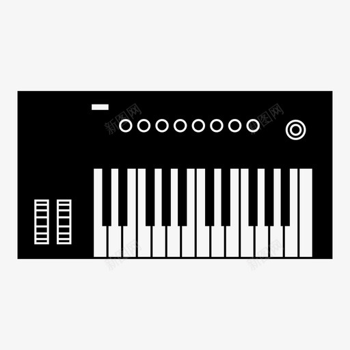 控制器电子乐器图标svg_新图网 https://ixintu.com midi 乐器 控制器 电子 键盘 音乐 音乐制作