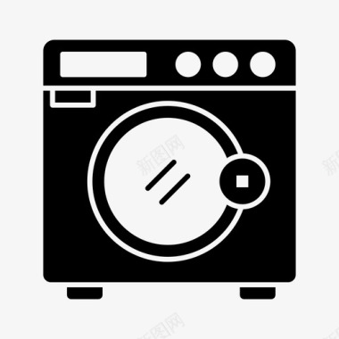 洗衣机电器布料图标图标