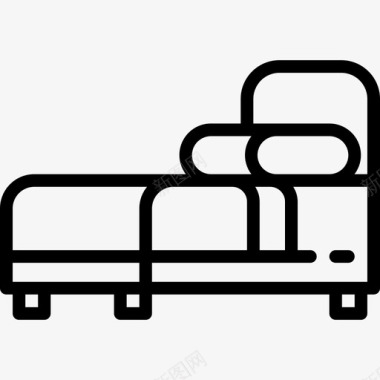 床家具68直线型图标图标