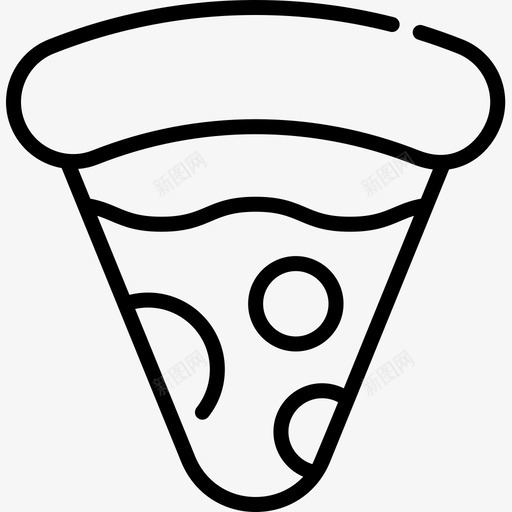 披萨城市公园2线性图标svg_新图网 https://ixintu.com 城市公园2 披萨 线性