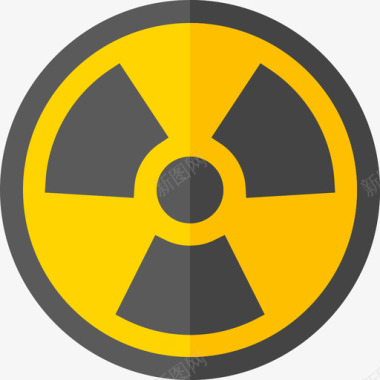 核污染2平坦图标图标