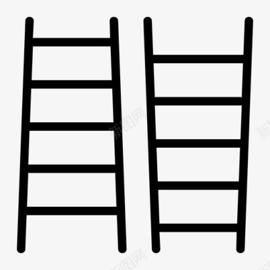 梯子楼梯台阶图标图标