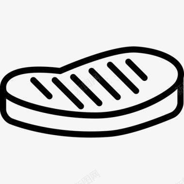 牛排食物88直系图标图标